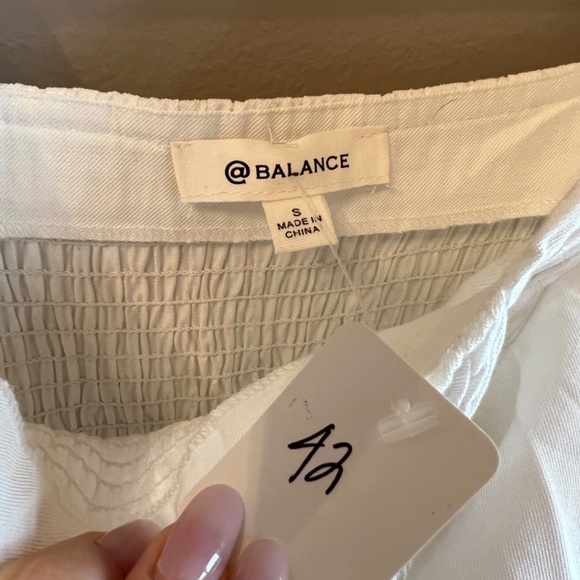 White Fitted Mini Dress - Picture 3 of 4